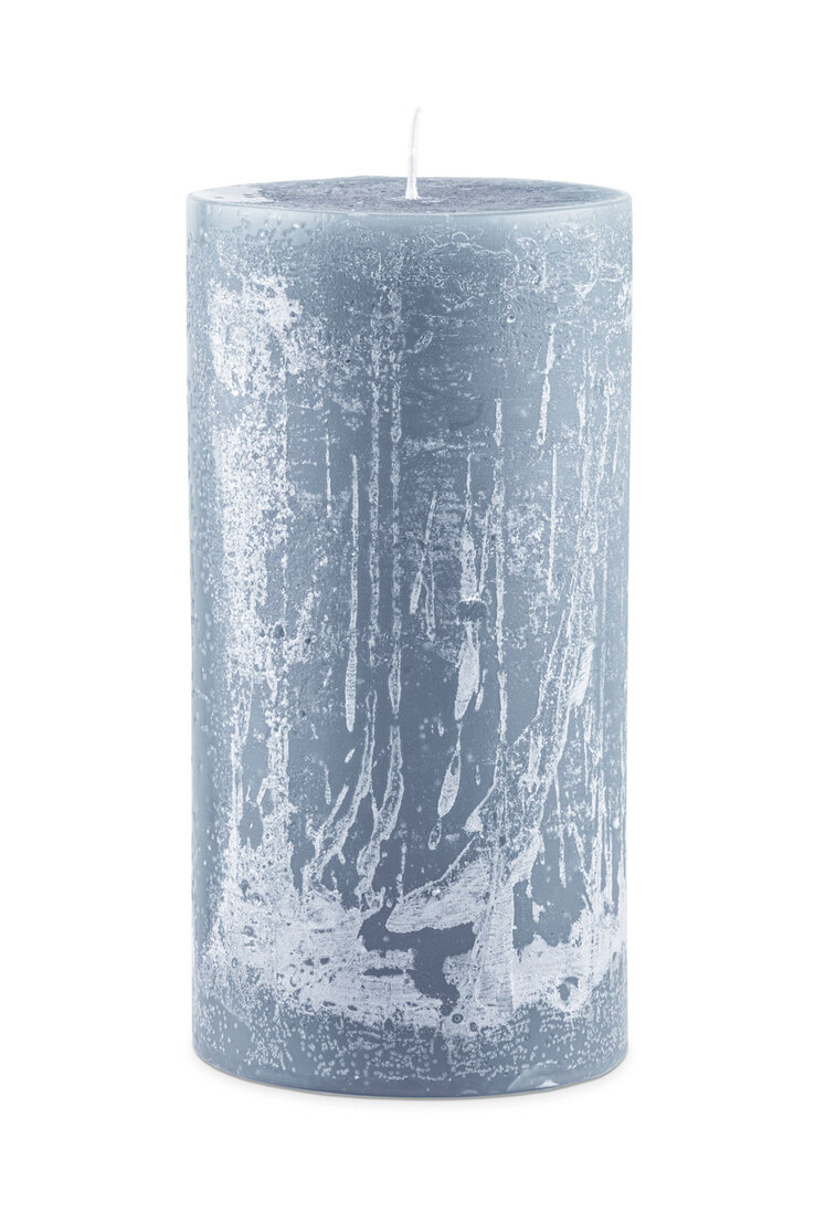 ENGELS KERZEN Stumpenkerze MON AMI Rustique 10/H20 cm anthrazit