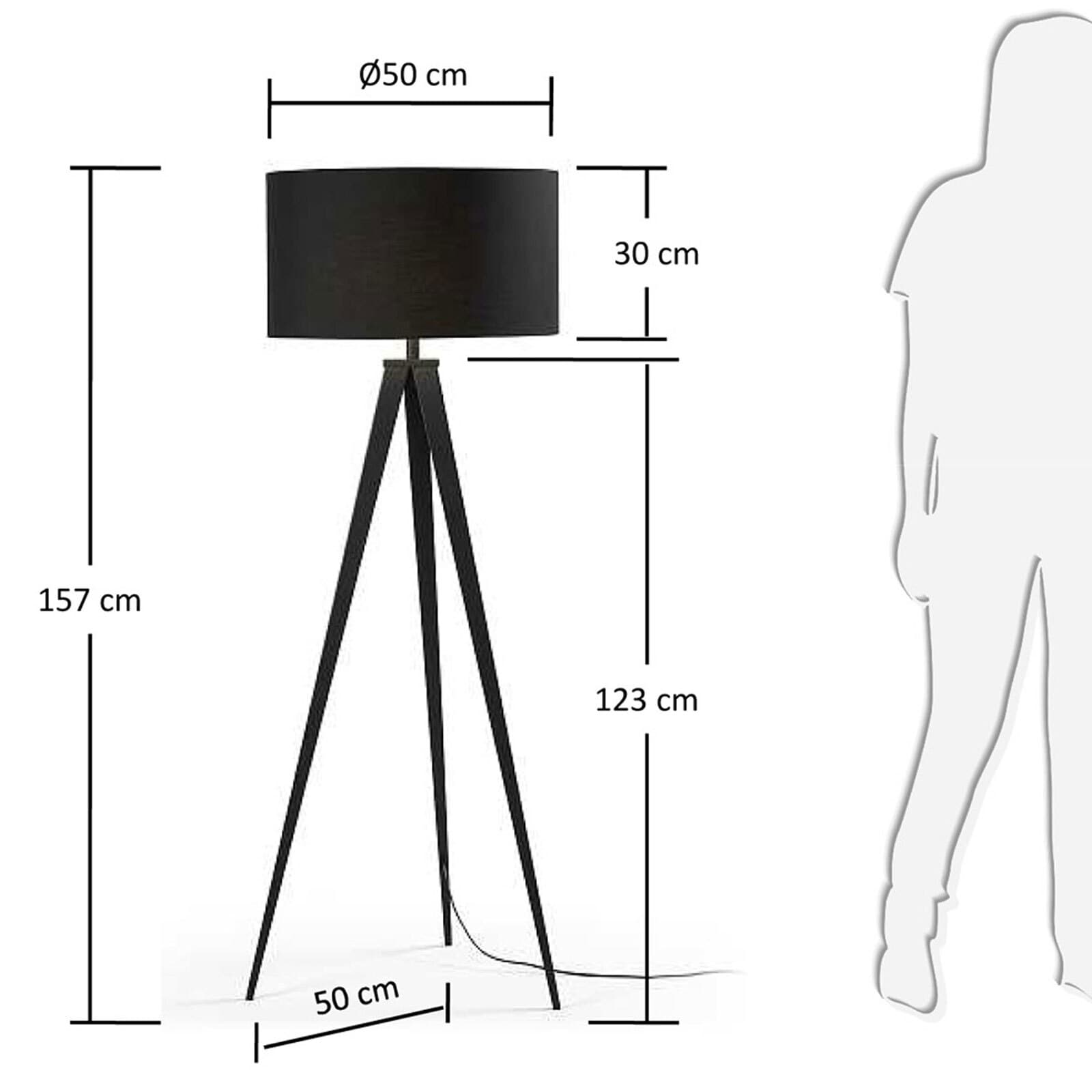 Kave Home Retrofit Stehlampe IGUAZU schwarz