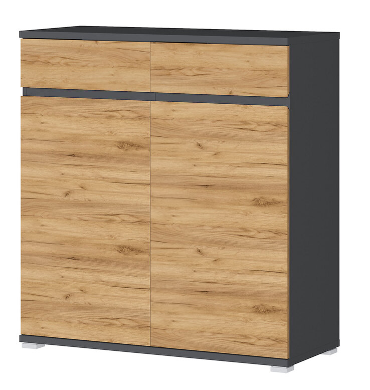 CASAVANTI Schuhschrank ALMADA anthrazit /Navara Eiche NB