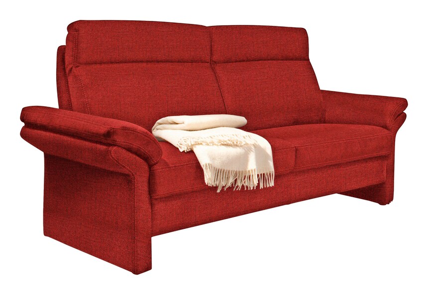 LASCONDO Sofa 2-Sitzer MAXIM I 158 cm Stoffbezug orlando rot