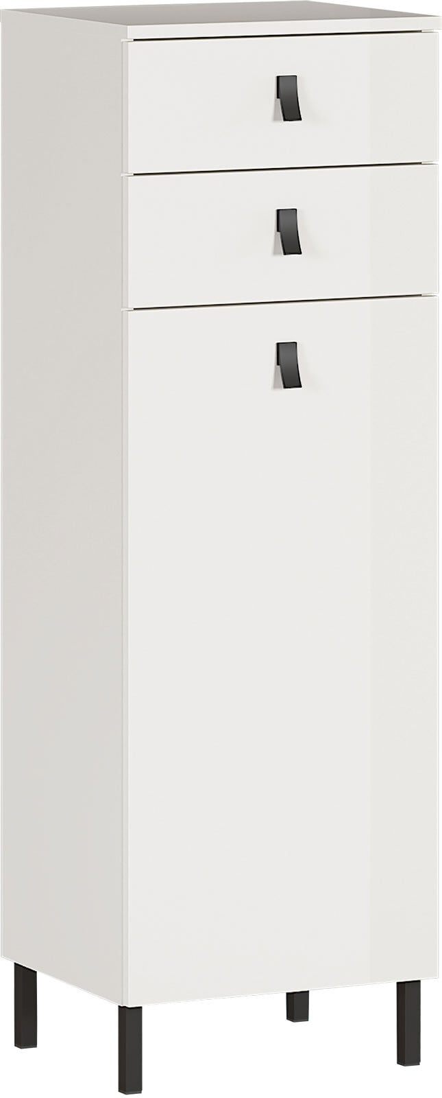 Mittelschrank JONA 39 x 119 cm Weiß