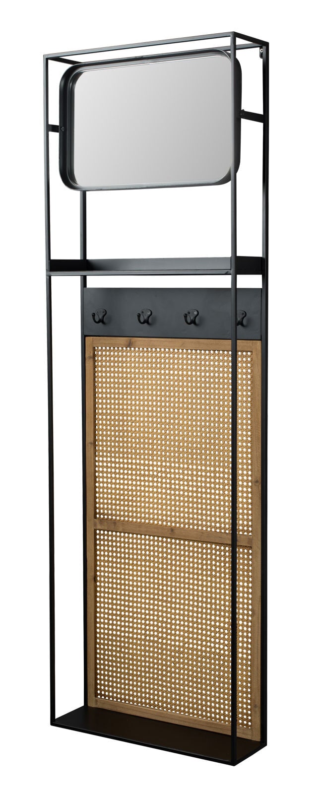 zuiver Spiegelgarderobe LANGRES 53 x 165 cm Rattan 