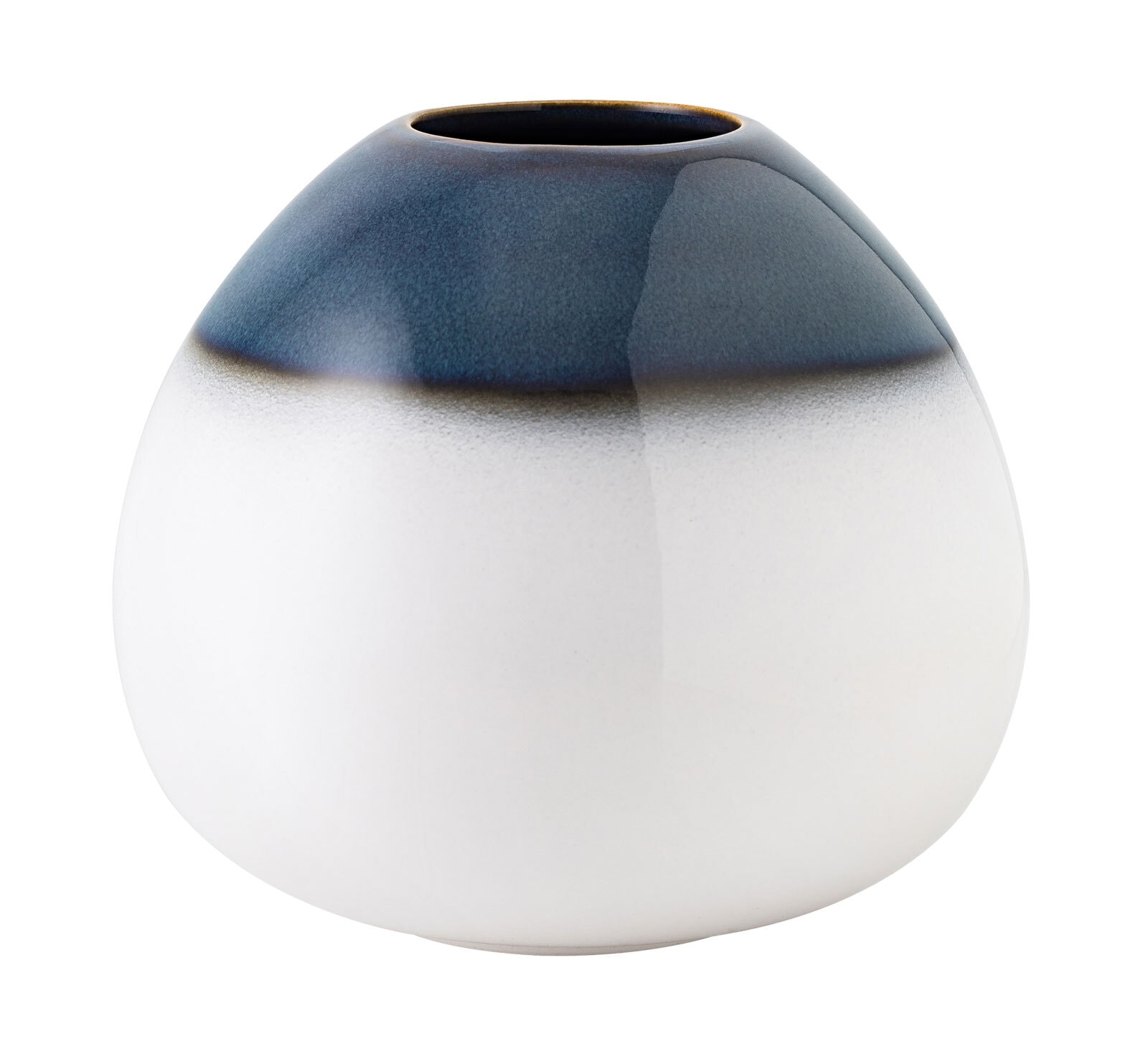 like. Vase LAVE HOME - Drop 13 cm blau/ weiß