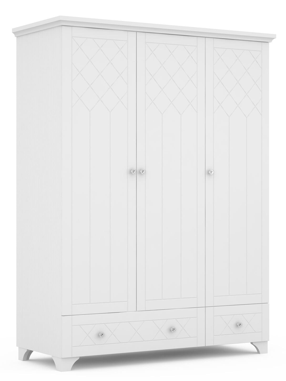 Kinder-Drehtürenschrank ROYAL WHITE 150 x 205 cm