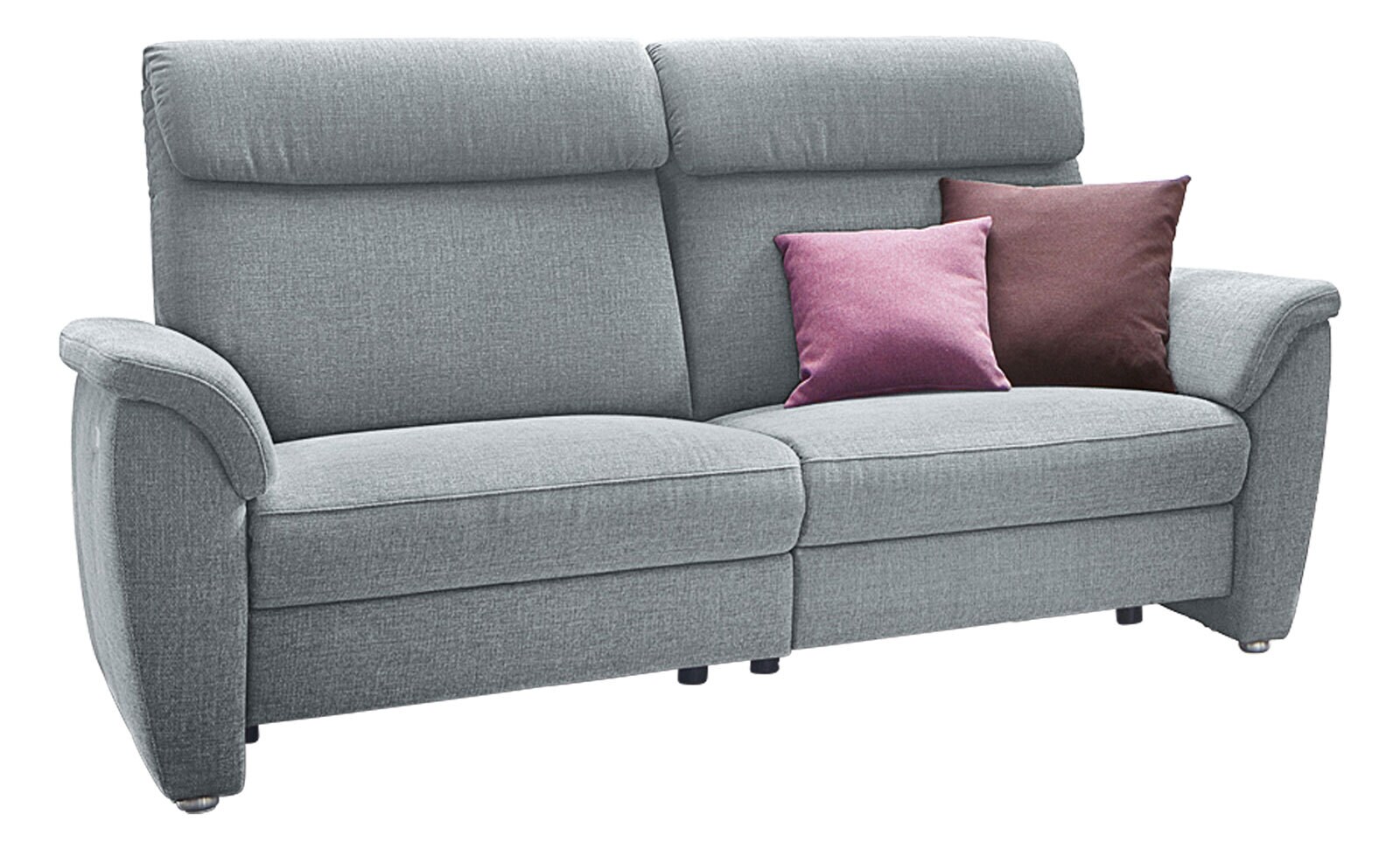 vito Sofa 2-Sitzer VOLLEY 168 x 97 cm Stoffbezug grau