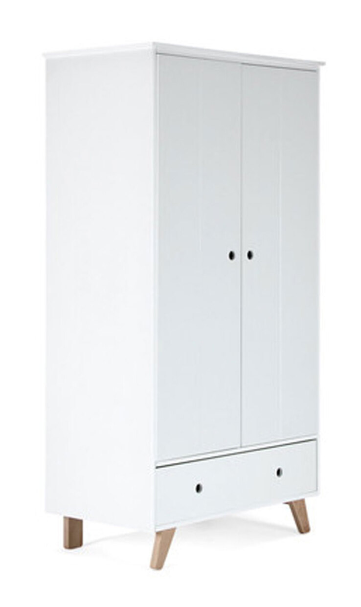 Kleiderschrank TIPI 95 x 190 x 50 cm weiß