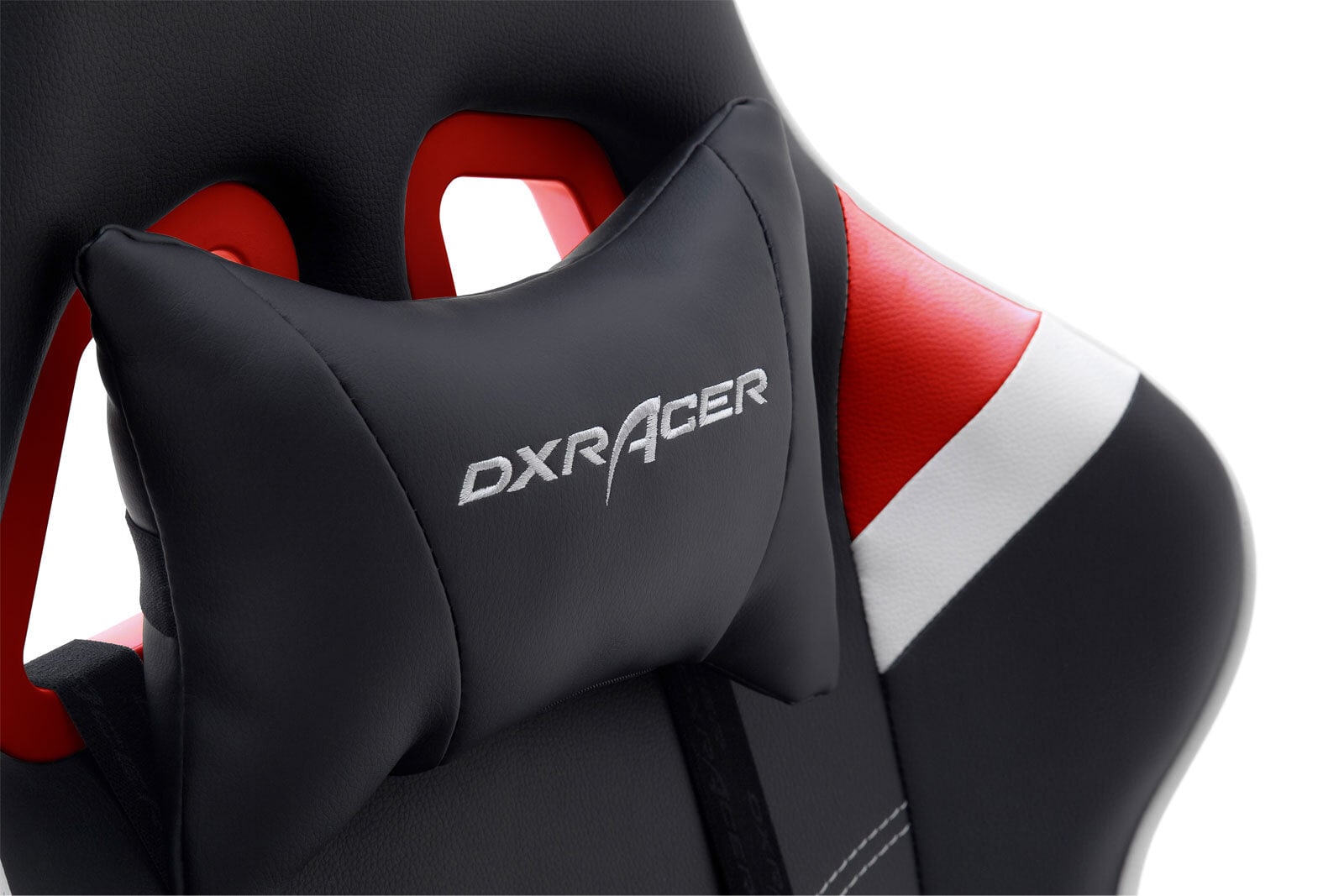 DX RACER Gaming Stuhl schwarz Absetzung rot/ weiß