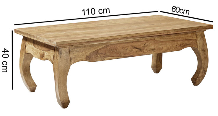 Couchtisch 110 x 60 cm braun