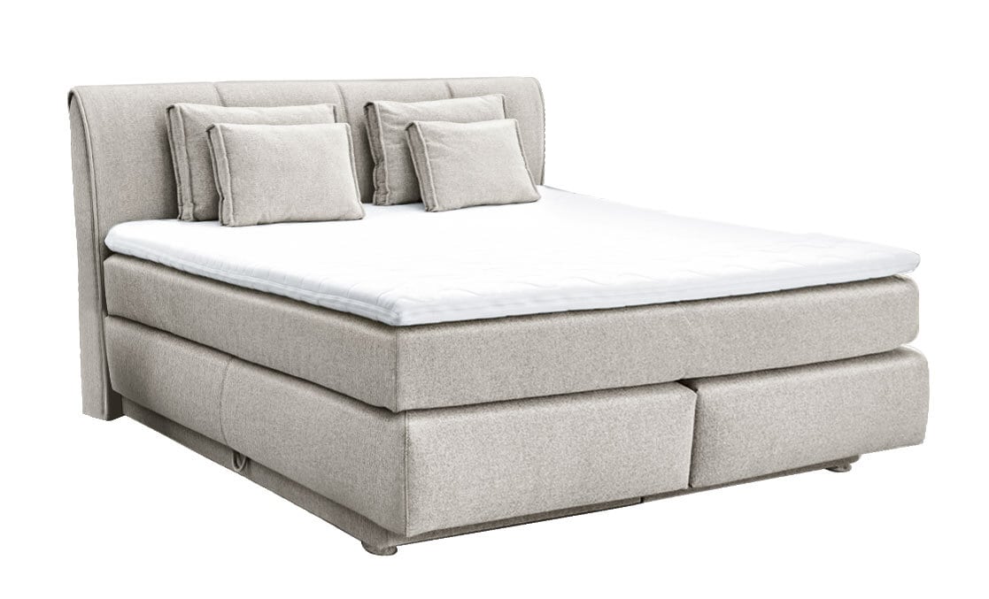 Boxspringbett TASSIA beige