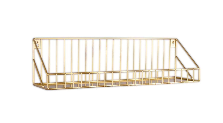 Wandregal KATJA 45 x 11 cm goldfarbig