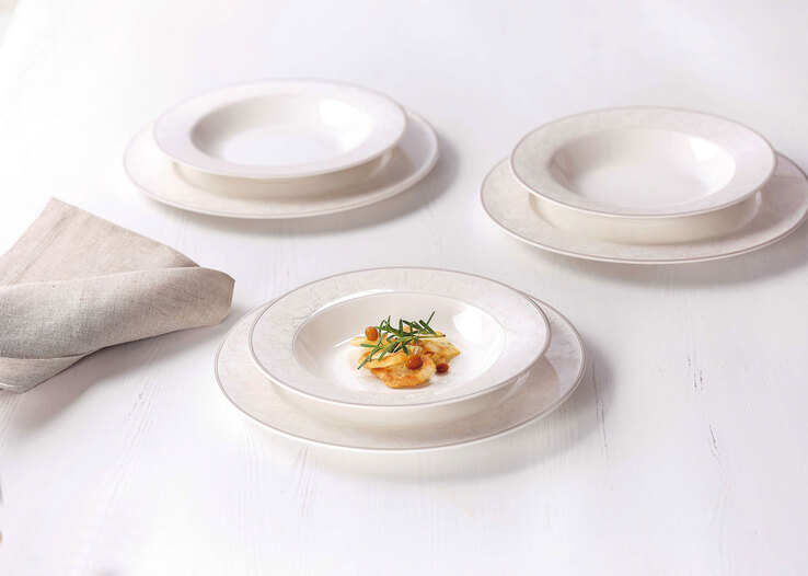 Ritzenhoff & Breker Tafelservice ISABELLA 12-teilig cremeweiß