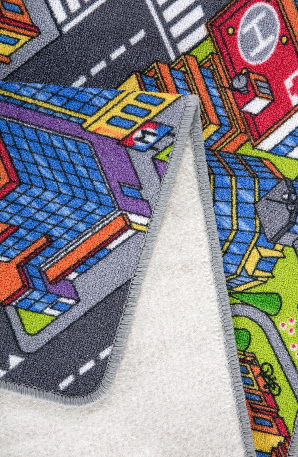 Teppich BIG CITY 200 x 200 cm mehrfarbig