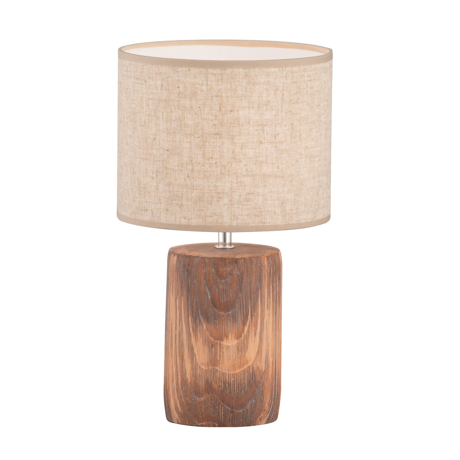 FISCHER & HONSEL Retrofit Tischlampe MALIK Holz /beige