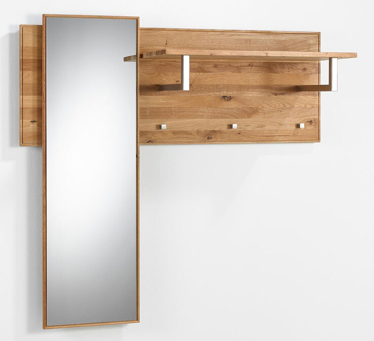 Wandpaneel VALMONDO RUBIS 122,5 x 117 x 36 cm Massiv braun