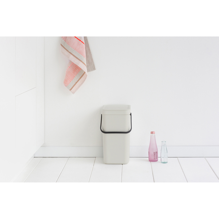 brabantia Abfalleimer SORT & GO 12 Liter Light Grey