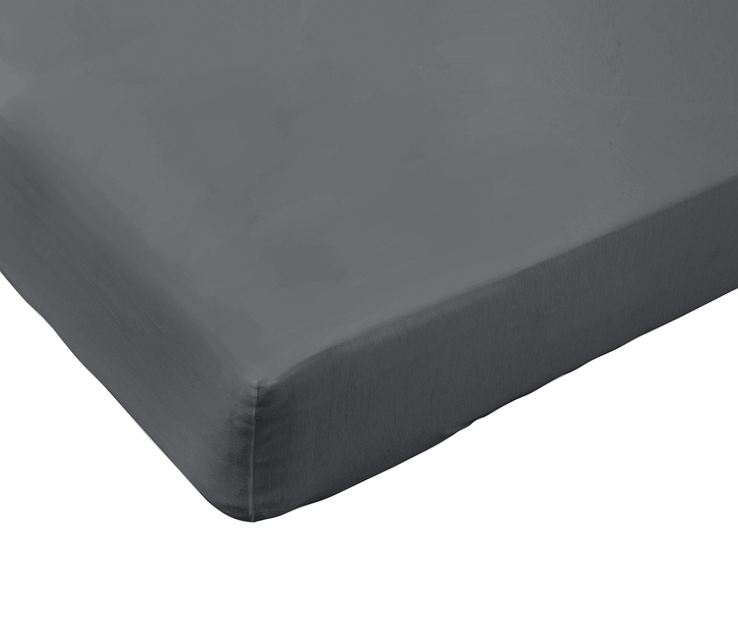 DORMISETE Jersey-Spannbettlaken 180-200 x 200 cm grau