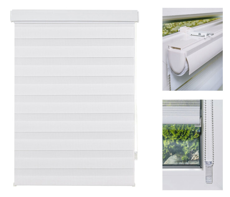 my deko Doppelrollo CASE 80 x 160 cm weiß