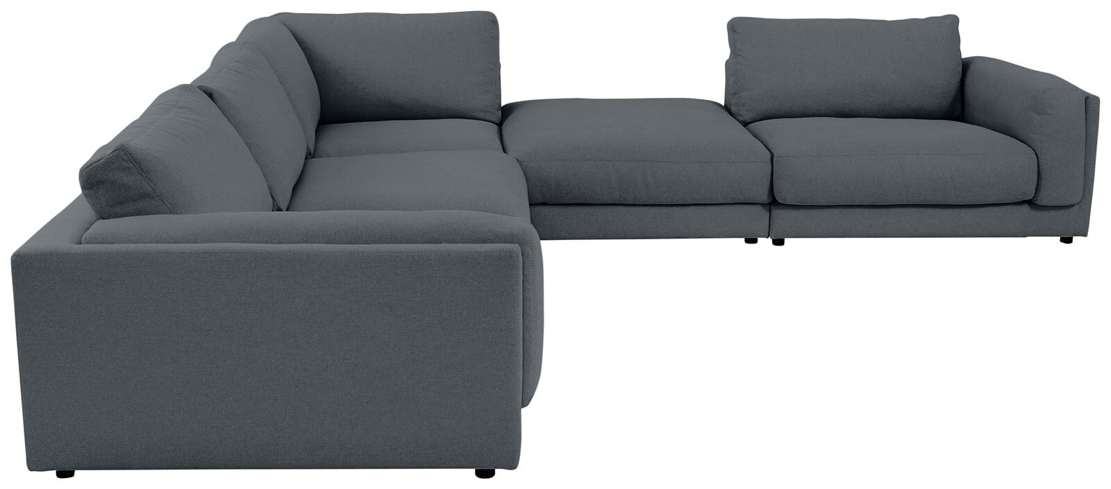 Ole Gunderson Ecksofa-Kombi LASSE VII 345 x 345 cm anthrazit