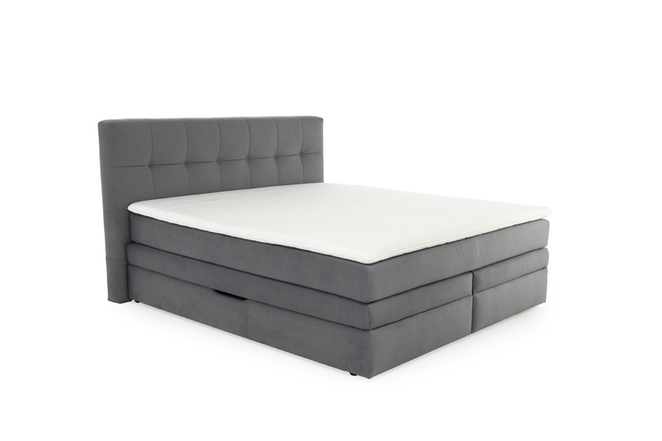 Boxspringbett AMY 180 x 200 cm grau