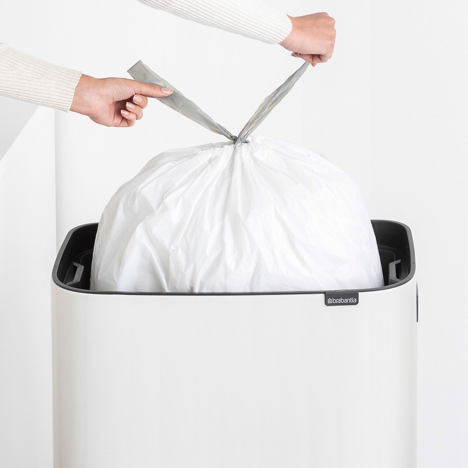 brabantia Mülleimer BO TOUCH BIN HI 60 Liter white