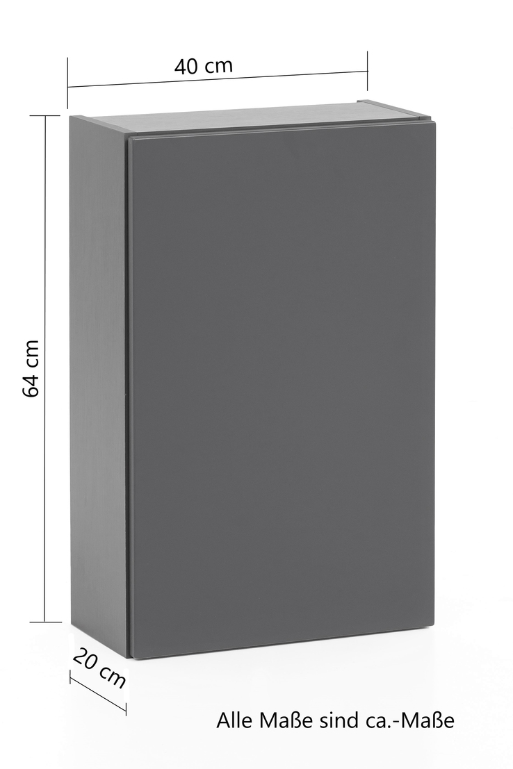 Bad-Hängeschrank BRÜGGE braun