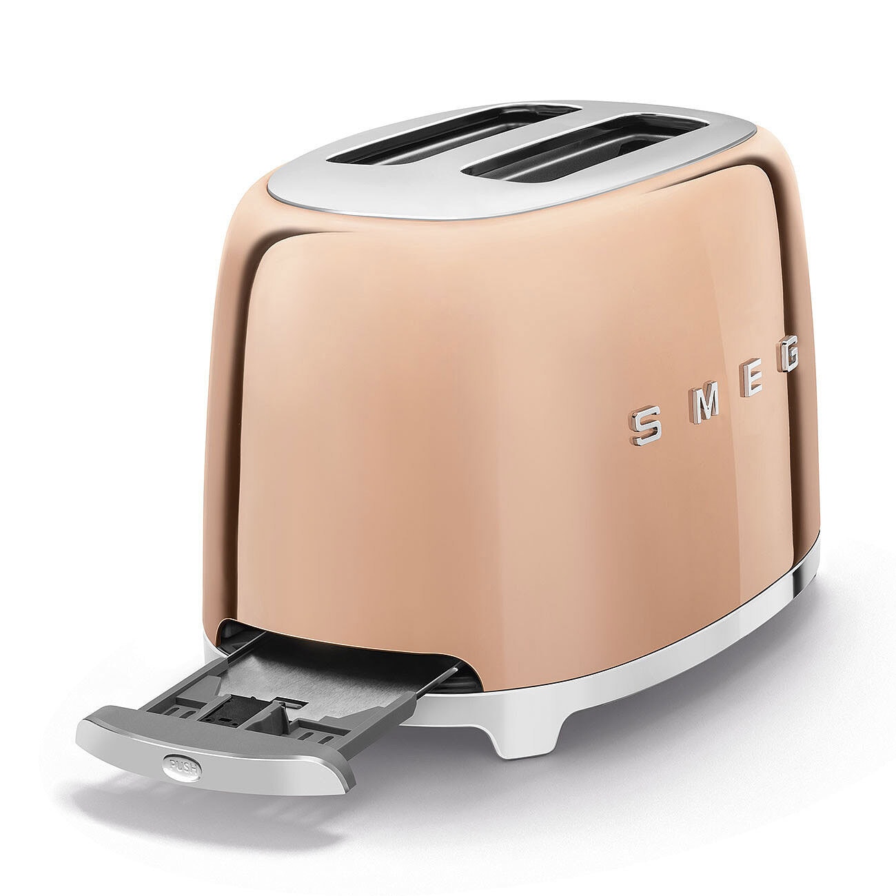 SMEG Toaster 2-Schlitz KOMPAKT Rose Goldfarbig