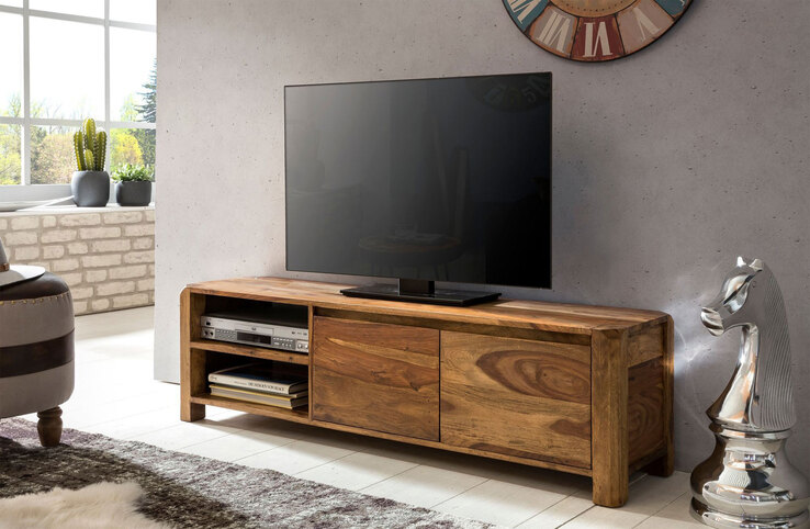 TV-Lowboard 140 x 40 cm braun