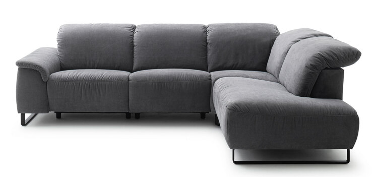 MONDO Ecksofa ATLA 291 x 220 cm Matrix steel