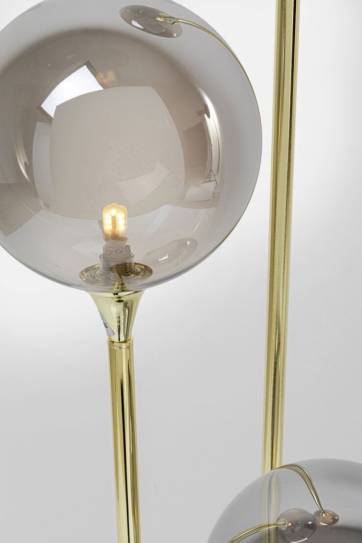 KARE DESIGN Retrofit Stehlampe AL CAPONE TRE 176 cm goldfarbig