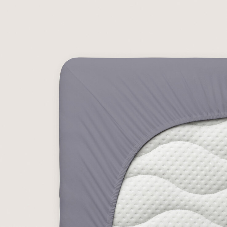 schlafgut Jersey-Spannbettlaken PREMIUM 180-200 x 200-220 cm grau