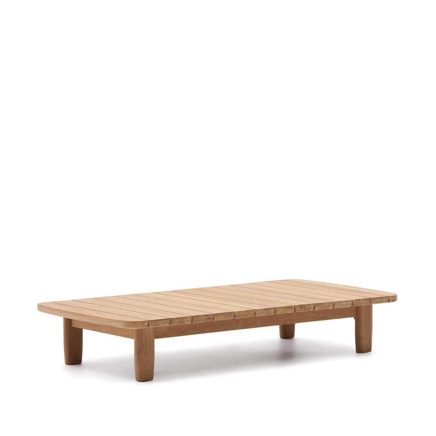 Kave Home Loungetisch TIRANT 140 x 70 cm Teak naturfarbig