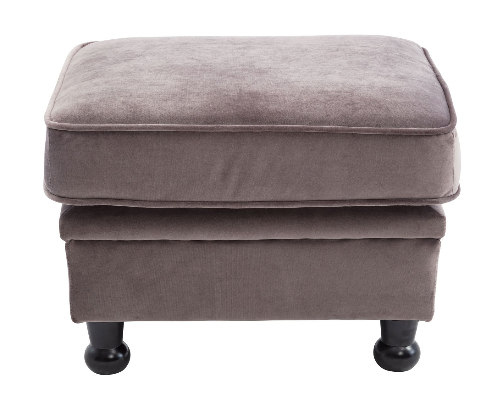 Hocker LONDON Samt grau