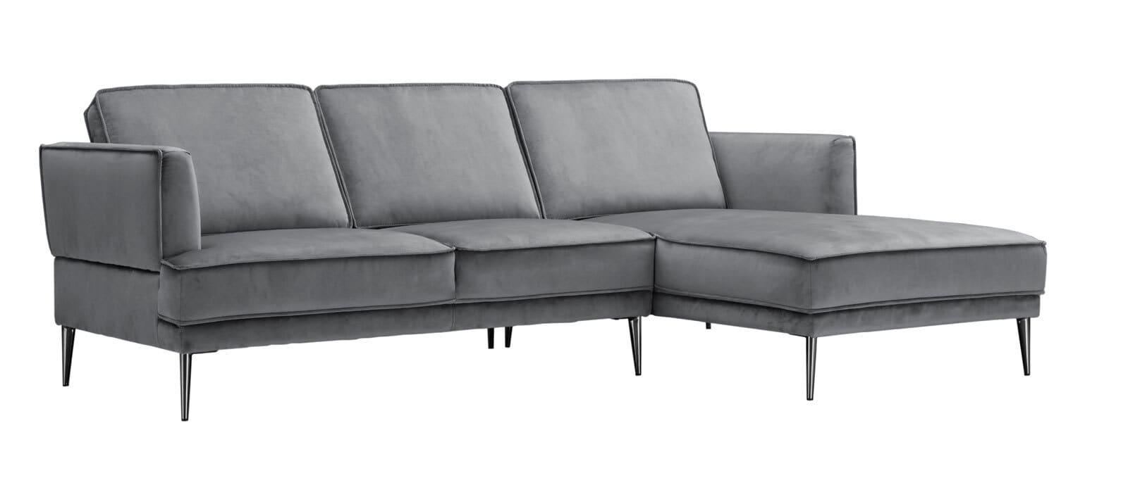 Ecksofa CHARLESTON grau