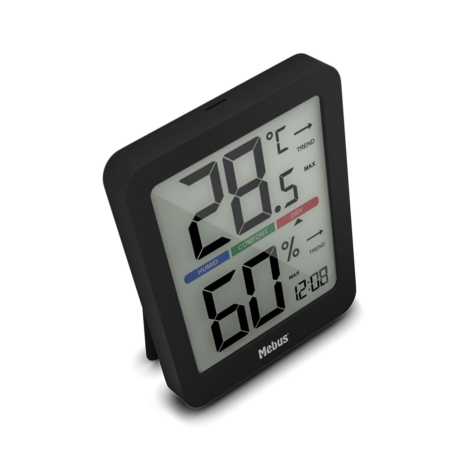 Mebus Klimastation Thermo-Hygrometer schwarz