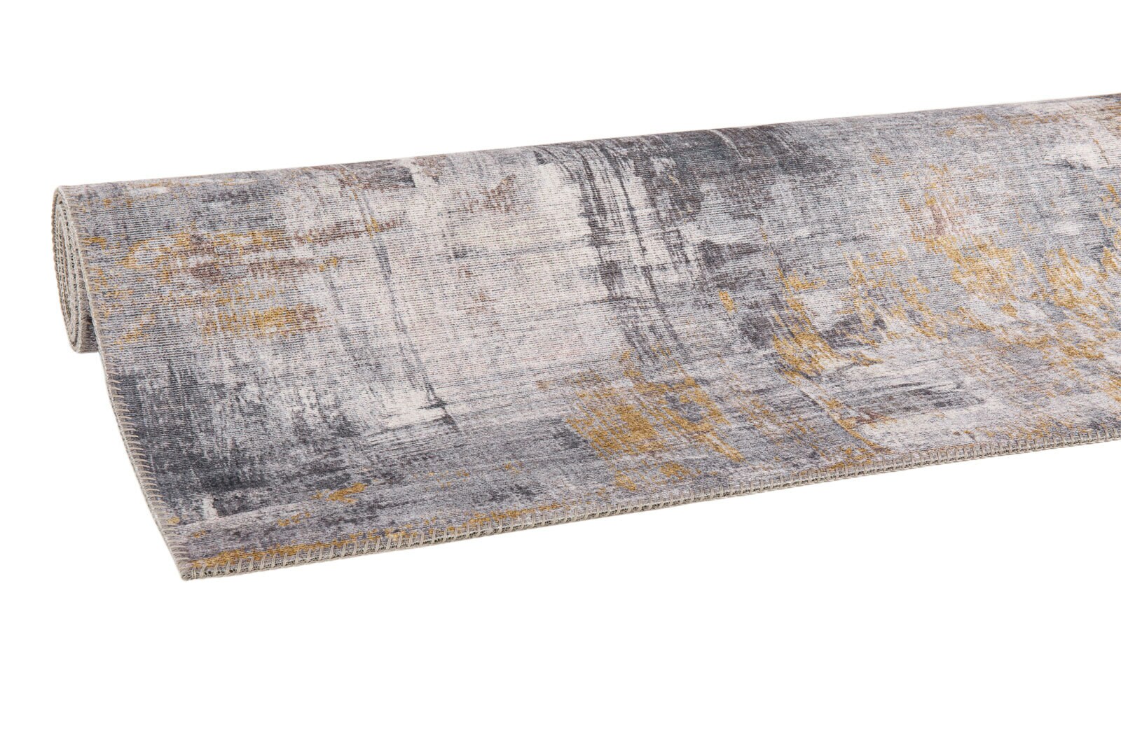 Moderner Teppich PRIMA 160 x 230 cm grau/gelb 