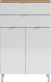 CASAVANTI Kommode FEY 60 x 97 cm Eiche/ HG Weiß