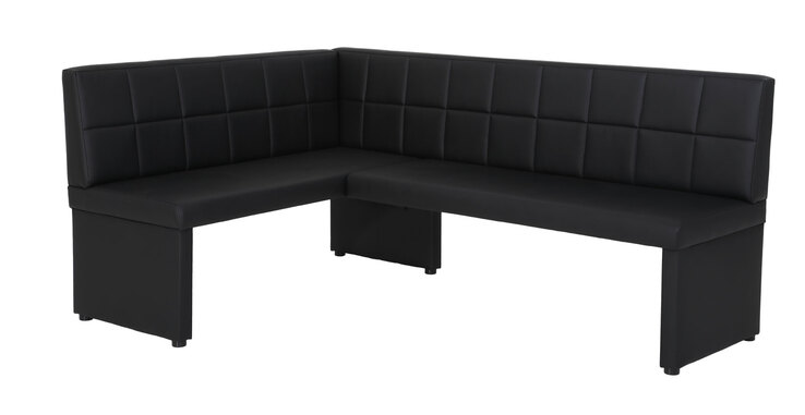 Eckbank MAGDA I 140 x 200 cm schwarz
