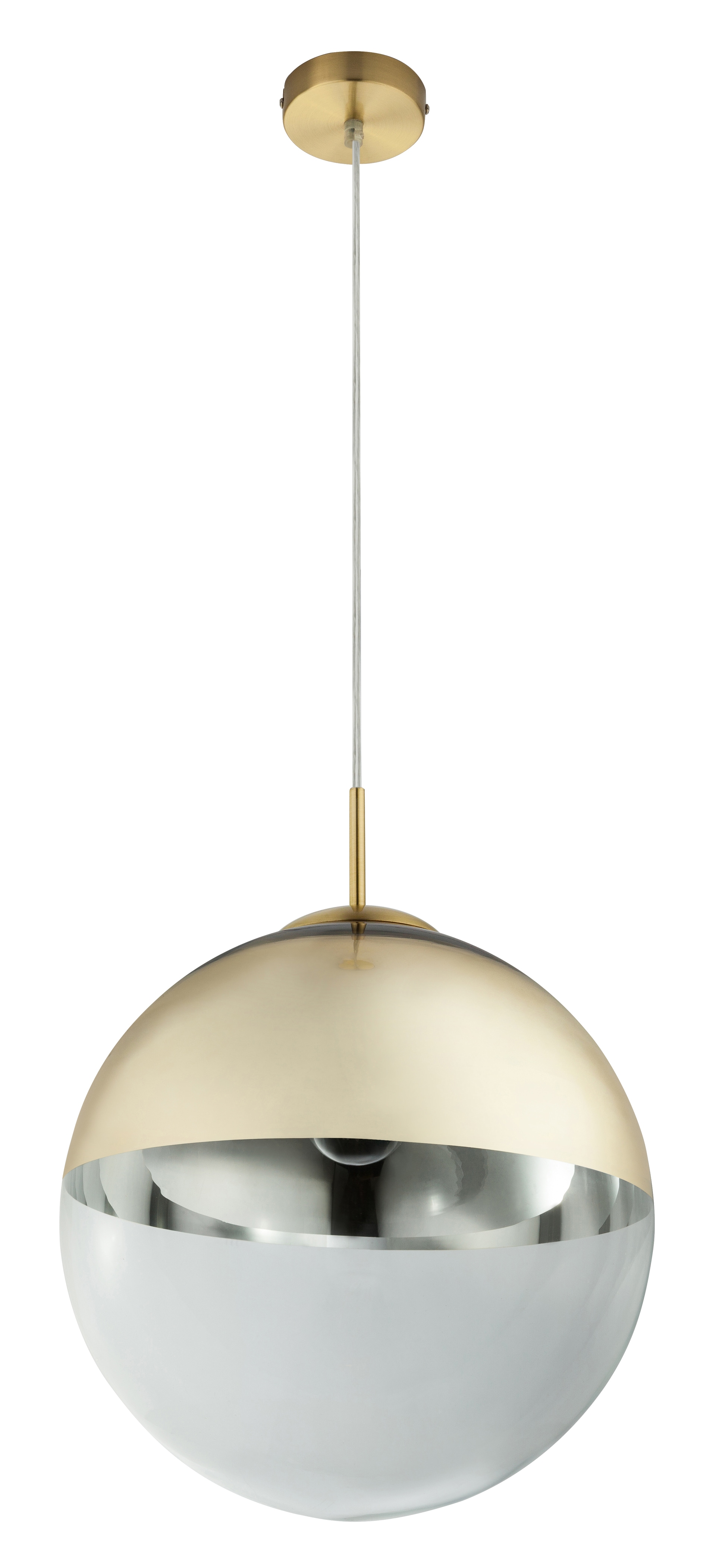 GLOBO Retrofit Pendelleuchte VARUS 33 cm goldfarbig