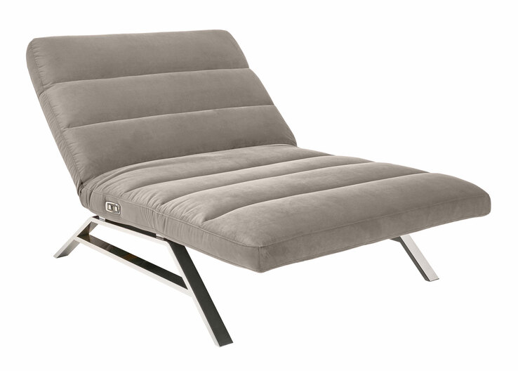 Ole Gunderson Relaxliege 158-198 x 120 cm Stoffbezug sandbeige