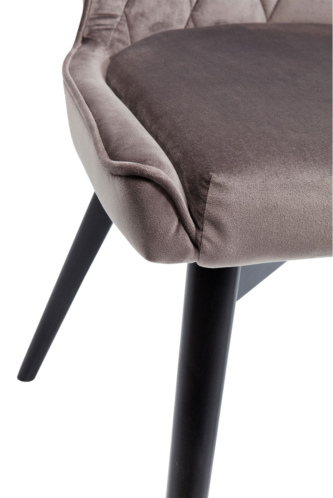 KARE DESIGN Esszimmerstuhl BLACK MARSHALL VELVET grau