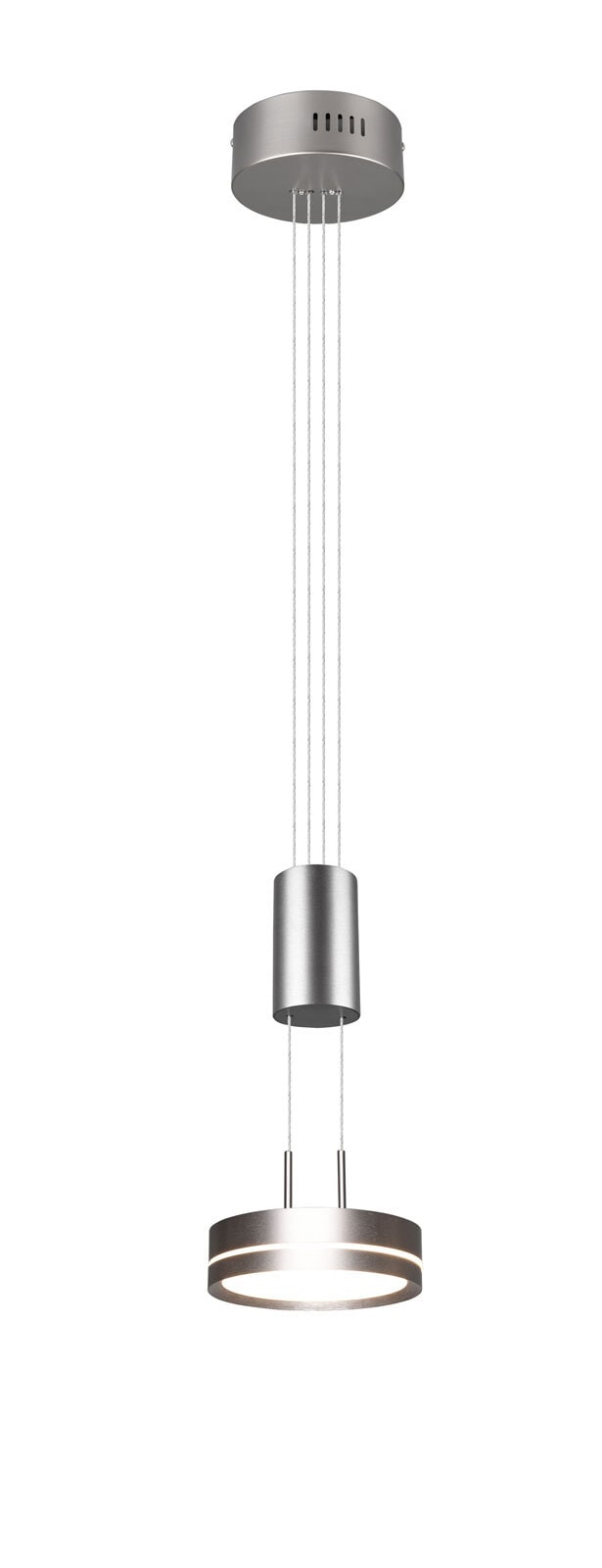 TRIO LED Pendellampe FRANKLIN 1-flg nickelfarbig