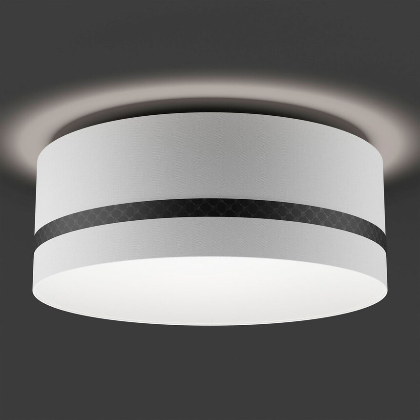 JOOP! Retrofit Deckenlampe ROUND-LIGHTS BLACK 53 cm weiß /schwarz