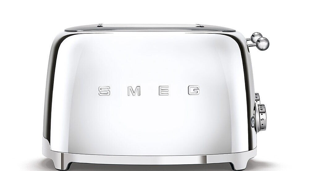 SMEG Toaster 4-Schlitz Retro Chromfarbig