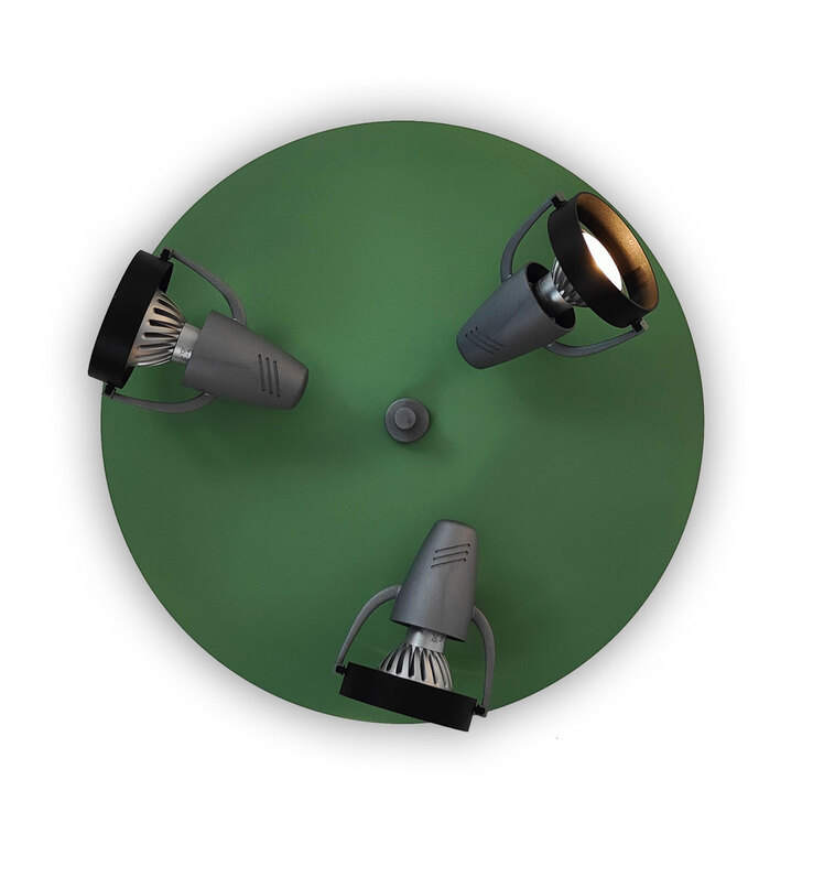 niermann Retrofit Kinderlampe Decke 3 Spots STRAHLER salbei