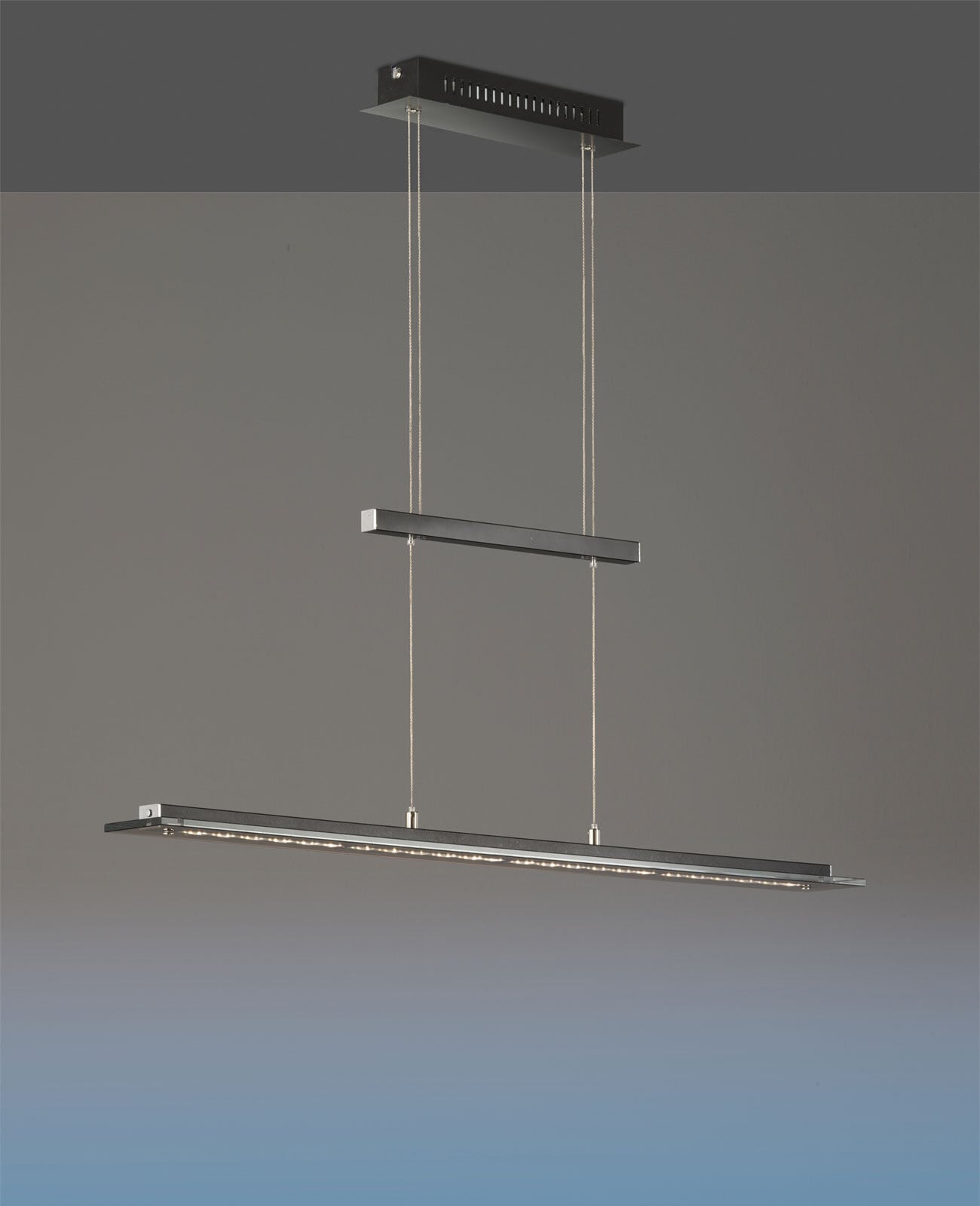 FISCHER & HONSEL CCT LED Pendellampe TENSO TW 88 cm sandbraun/schwarz