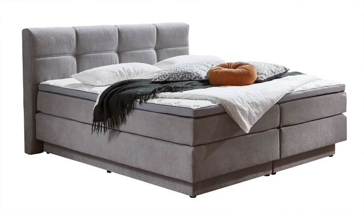 Boxspringbett PORTAGE 160 x 200 cm silber