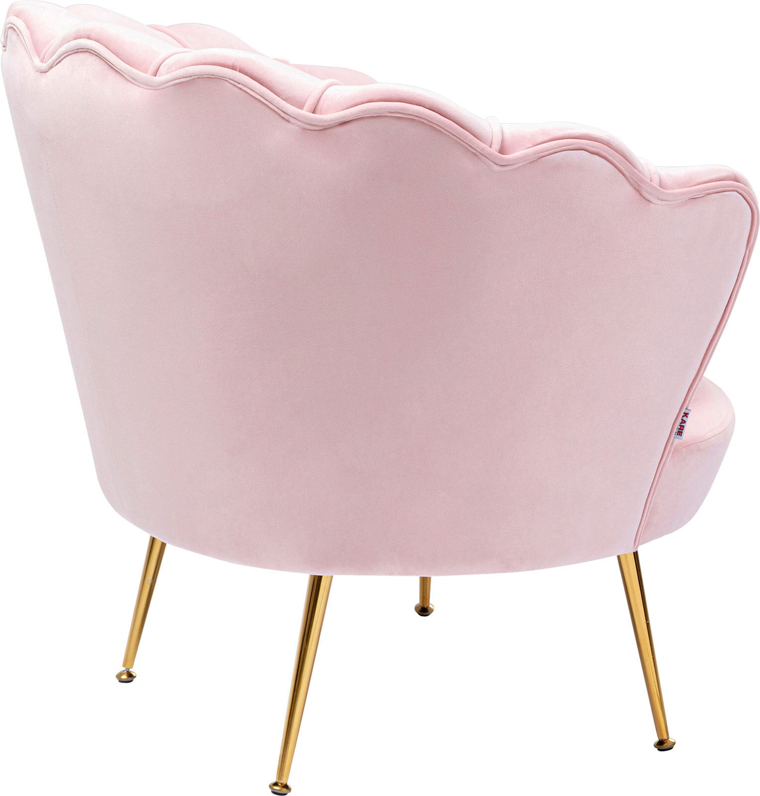 KARE DESIGN Sessel WATER LILY 78 x 96,5 cm Stoffbezug rosa