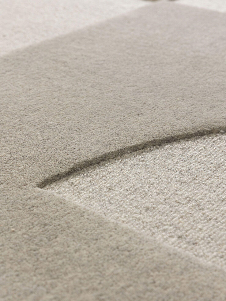 benuta pure Wollteppich LOGAN 160 x 230 cm hellgrau