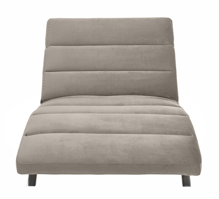 Ole Gunderson Relaxliege 158-198 x 120 cm Stoffbezug sandbeige
