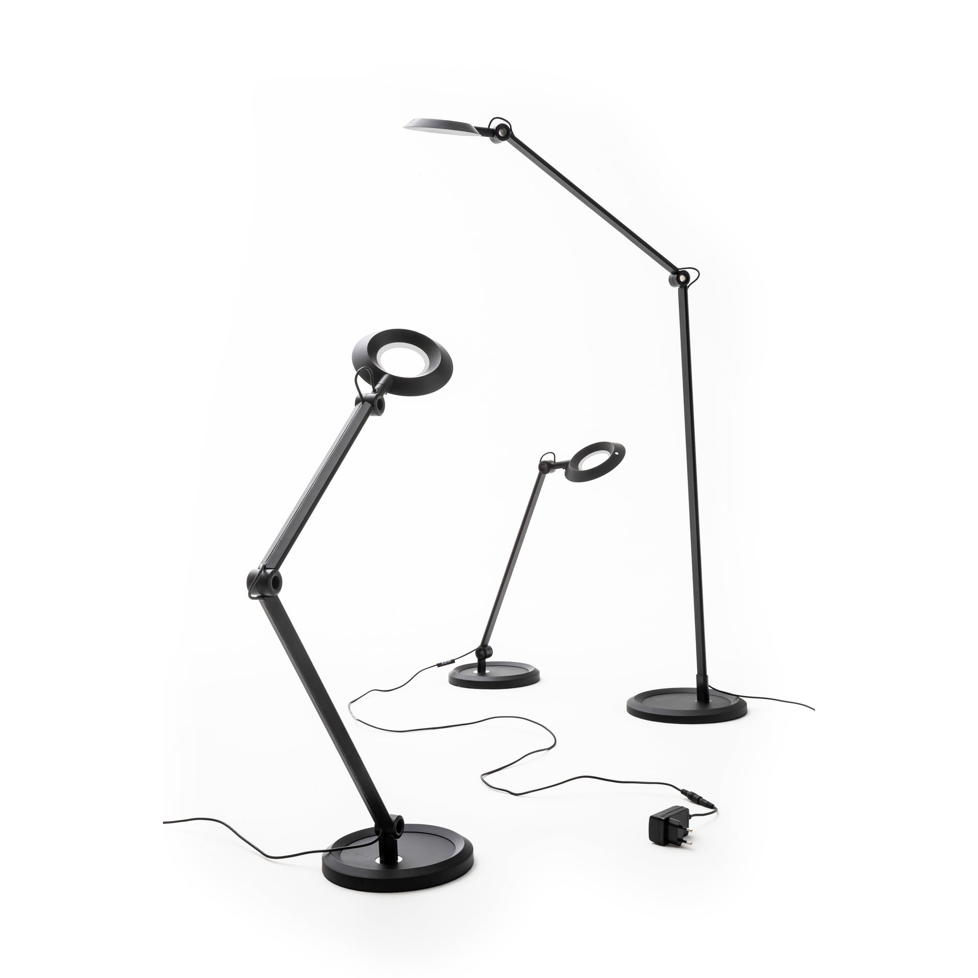 SCHÖNER WOHNEN-Kollektion LED Stehlampe OFFICE 128 cm schwarz